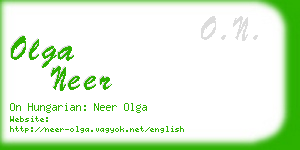 olga neer business card